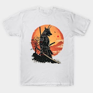 samurai wolf T-Shirt